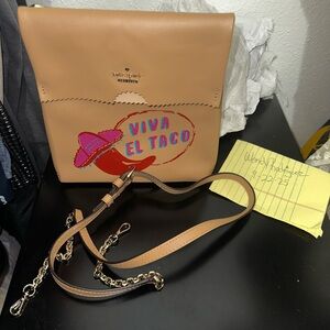 Kate Spade Viva El Taco Tan Crossbody Bag